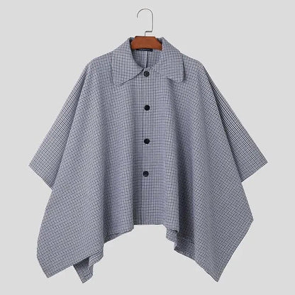 Poncho tipo gabardina para hombre