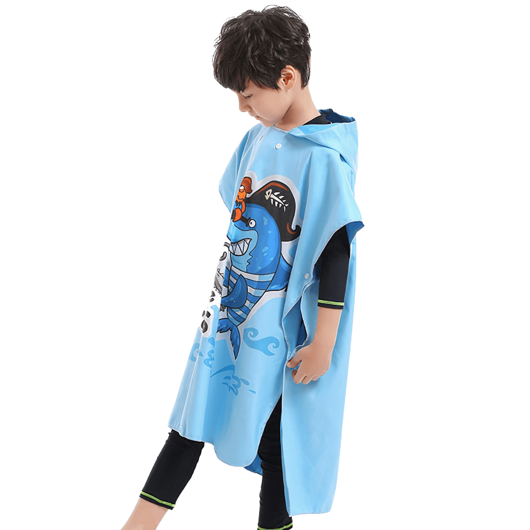 Poncho de surf para niños